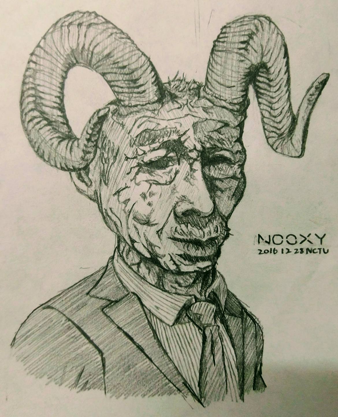 Demon in suit